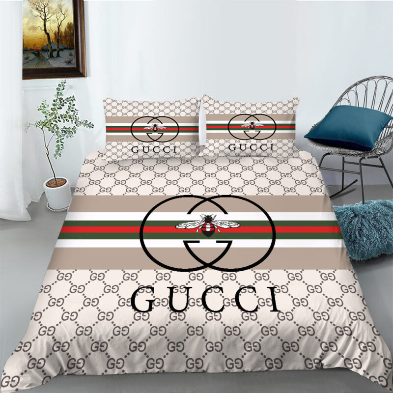 G  Premium Fashion Limited Luxury Brand Bedding Set Home Decor – Min00339