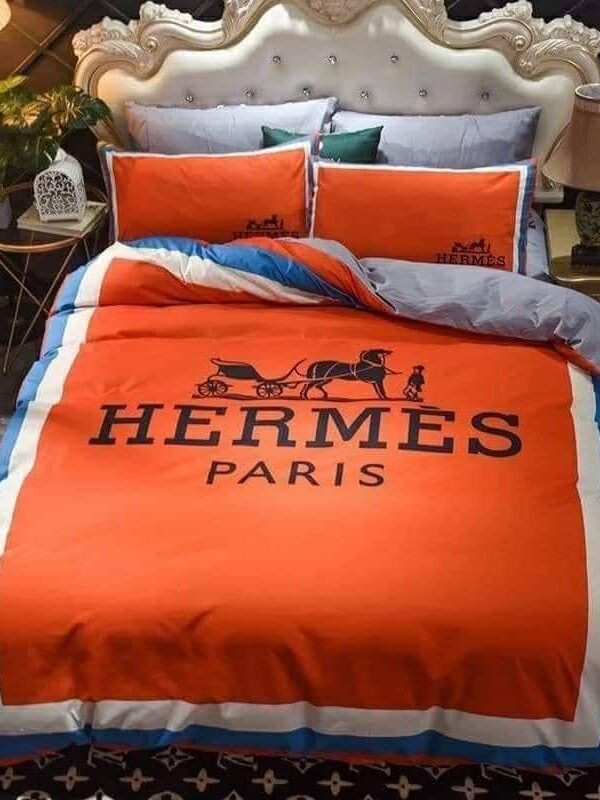 Hermes Limited Luxury Brand Bedding Set Home Decor -Max010070