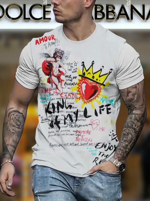 New 2025 – D Luxury Brand Premium T-Shirt Outfit For Men – Max012433