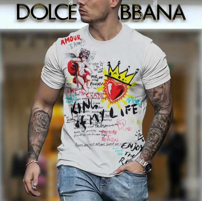 New 2025 – D Luxury Brand Premium T-Shirt Outfit For Men – Max012433