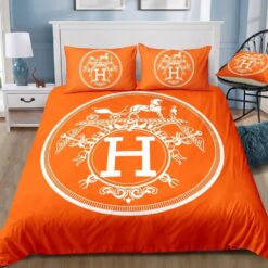 Hermes Limited Luxury Brand Bedding Set Home Decor – Max010060