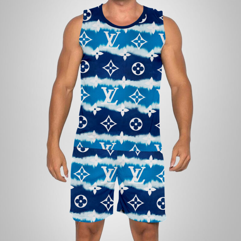 New 2025 – L Luxury Brand Premium Tanktop & Shorts Outfit For Men -Max012574