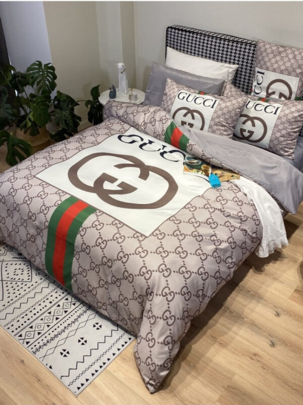 G  Premium Fashion Limited Luxury Brand Bedding Set Home Decor – Min00401