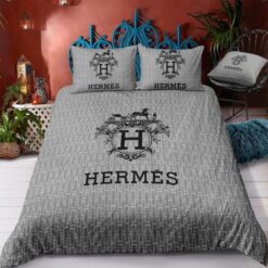 Hermes Limited Luxury Brand Bedding Set Home Decor – Max010061