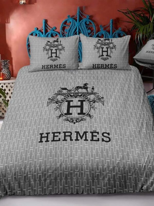 Hermes Limited Luxury Brand Bedding Set Home Decor – Max010061