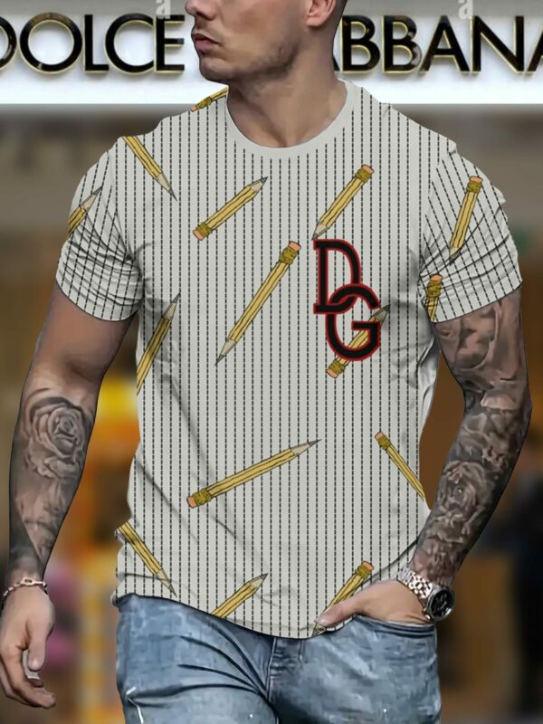 New 2025 – D Luxury Brand Premium T-Shirt Outfit For Men – Max012452