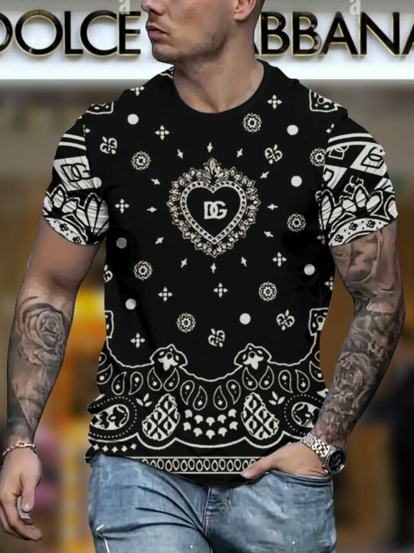 New 2025 – D Luxury Brand Premium T-Shirt Outfit For Men –  Max012464