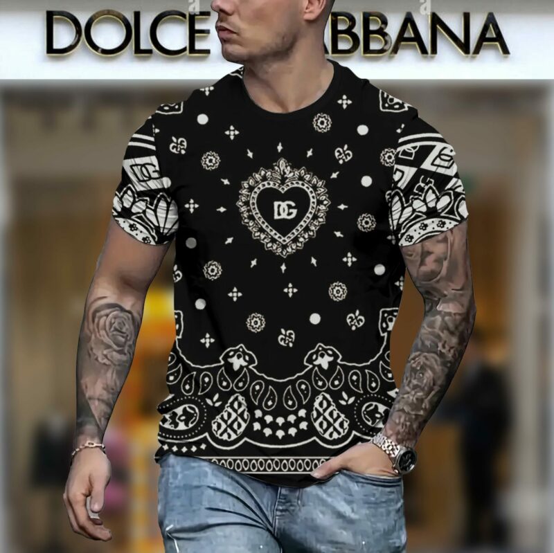 New 2025 – D Luxury Brand Premium T-Shirt Outfit For Men –  Max012464