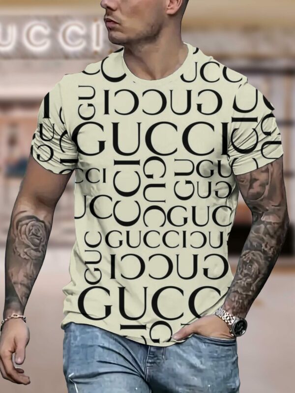 New 2025-  G  Luxury  Brand Premium T-Shirt Outfit For Men Women – Max012133