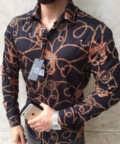 V -Luxury Long Sleeve Shirt CCY Max-Max07247