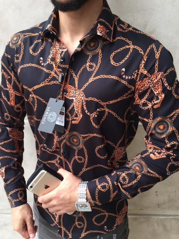 V -Luxury Long Sleeve Shirt CCY Max-Max07247
