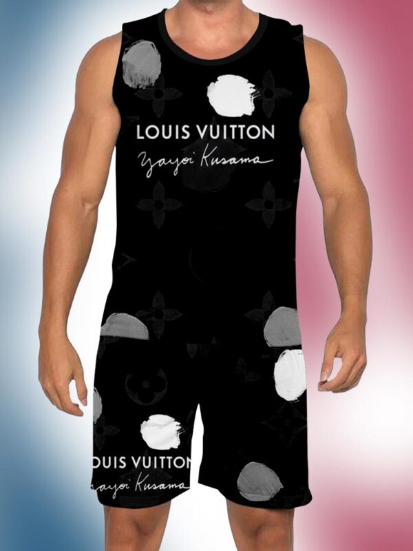 New 2025 – L Luxury Brand Premium Tanktop & Shorts Outfit For Men -Max012563