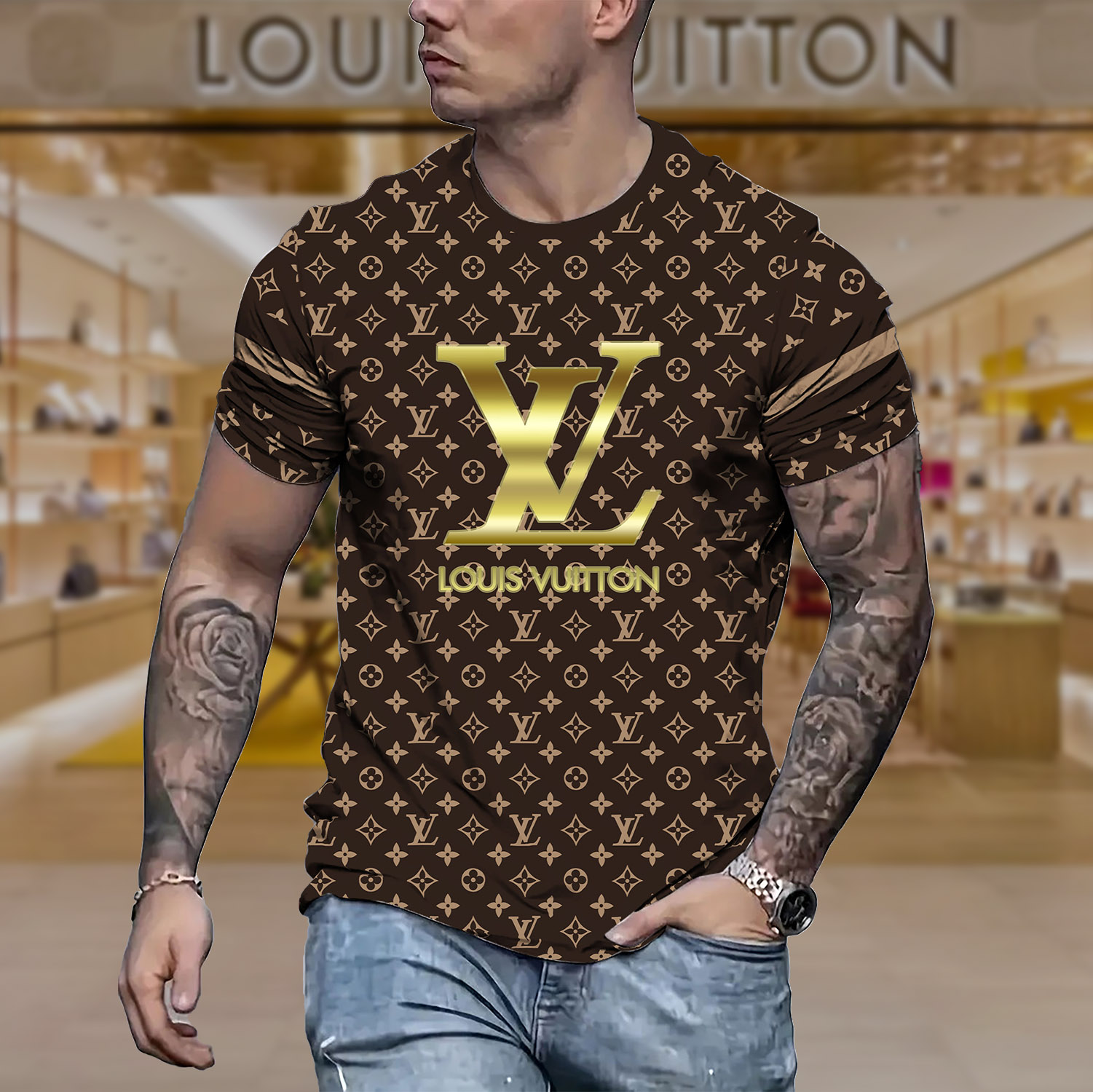 2025 – L  Luxury Brand Premium T-Shirt Outfit For Men -Max011473