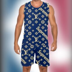 New 2025 – L Luxury Brand Premium Tanktop & Shorts Outfit For Men -Max012554