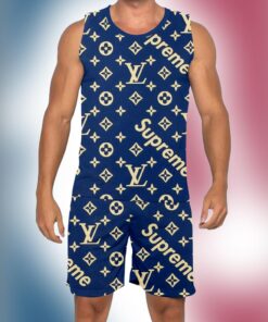 New 2025 – L Luxury Brand Premium Tanktop & Shorts Outfit For Men -Max012554