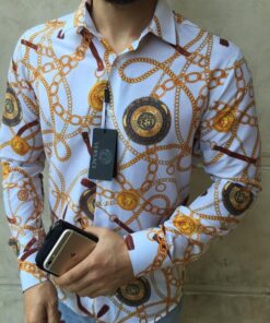 V -Luxury Long Sleeve Shirt CCY Max-Max07239