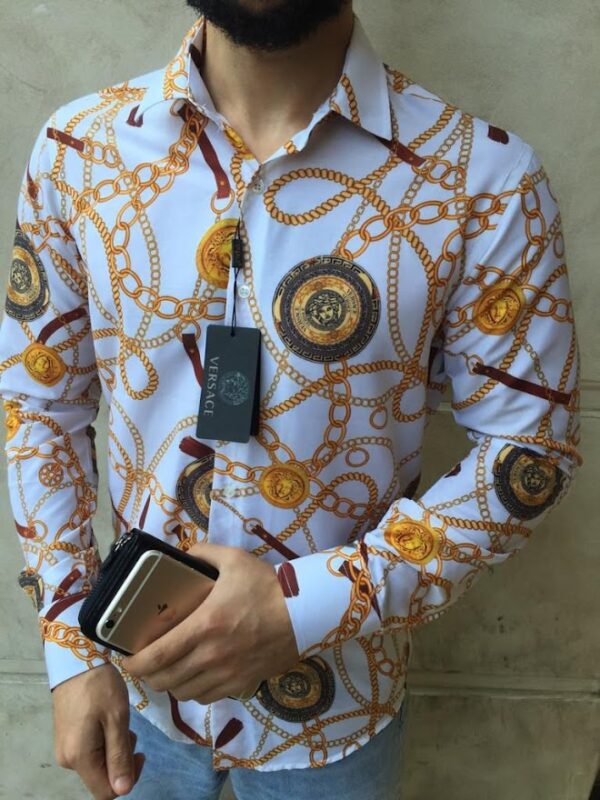 V -Luxury Long Sleeve Shirt CCY Max-Max07239