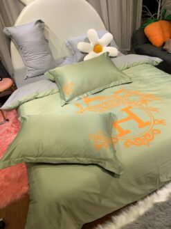 Hermes Limited Luxury Brand Bedding Set Home Decor – Max010079
