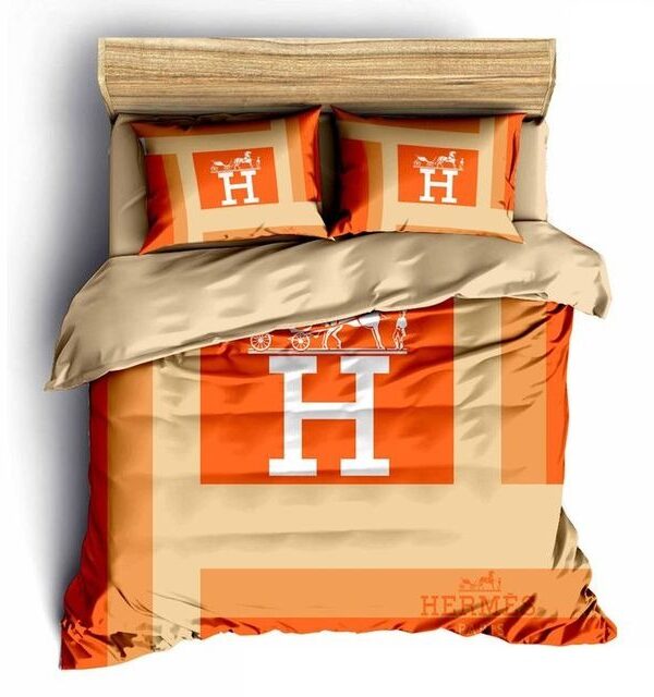 Hermes Limited Luxury Brand Bedding Set Home Decor – Max010115