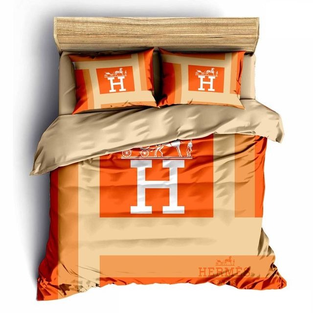 Hermes Limited Luxury Brand Bedding Set Home Decor – Max010115