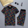 2025 – Set G Tracksuit T-shirt & Shorts –   – Hola12295