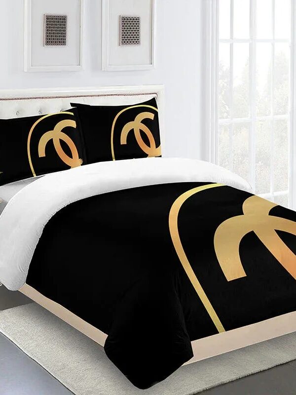 Chanel Premium Fashion Limited Luxury Brand Bedding Set Home Decor -Min00435