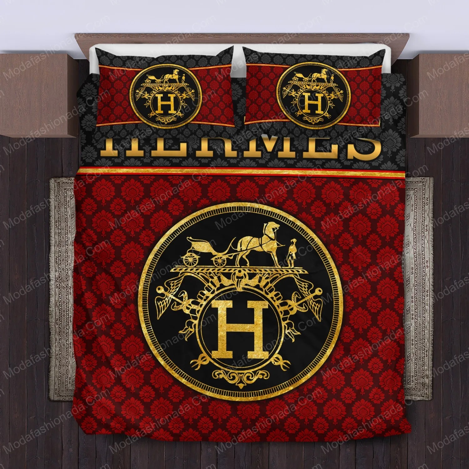 Hermes Limited Luxury Brand Bedding Set Home Decor – Max010126