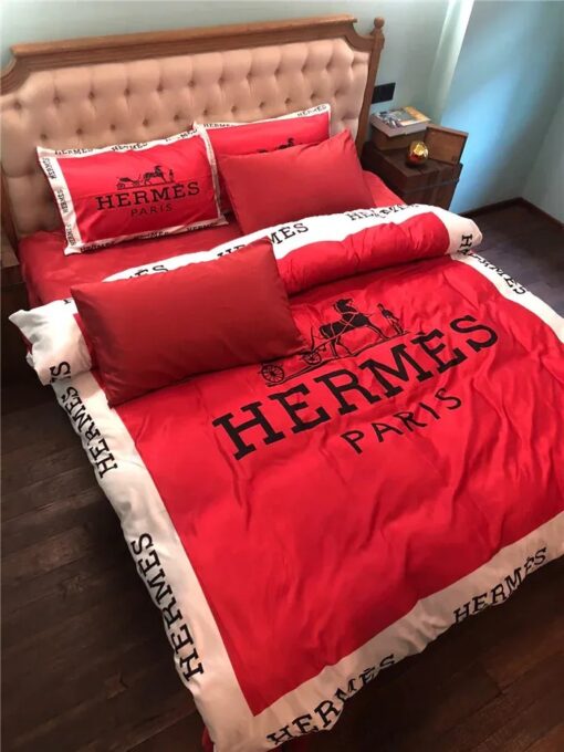 Hermes Limited Luxury Brand Bedding Set Home Decor – Max010090