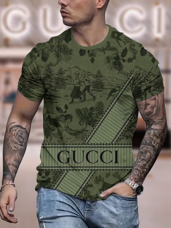 New 2025-  G  Luxury  Brand Premium T-Shirt Outfit For Men Women – Max011566