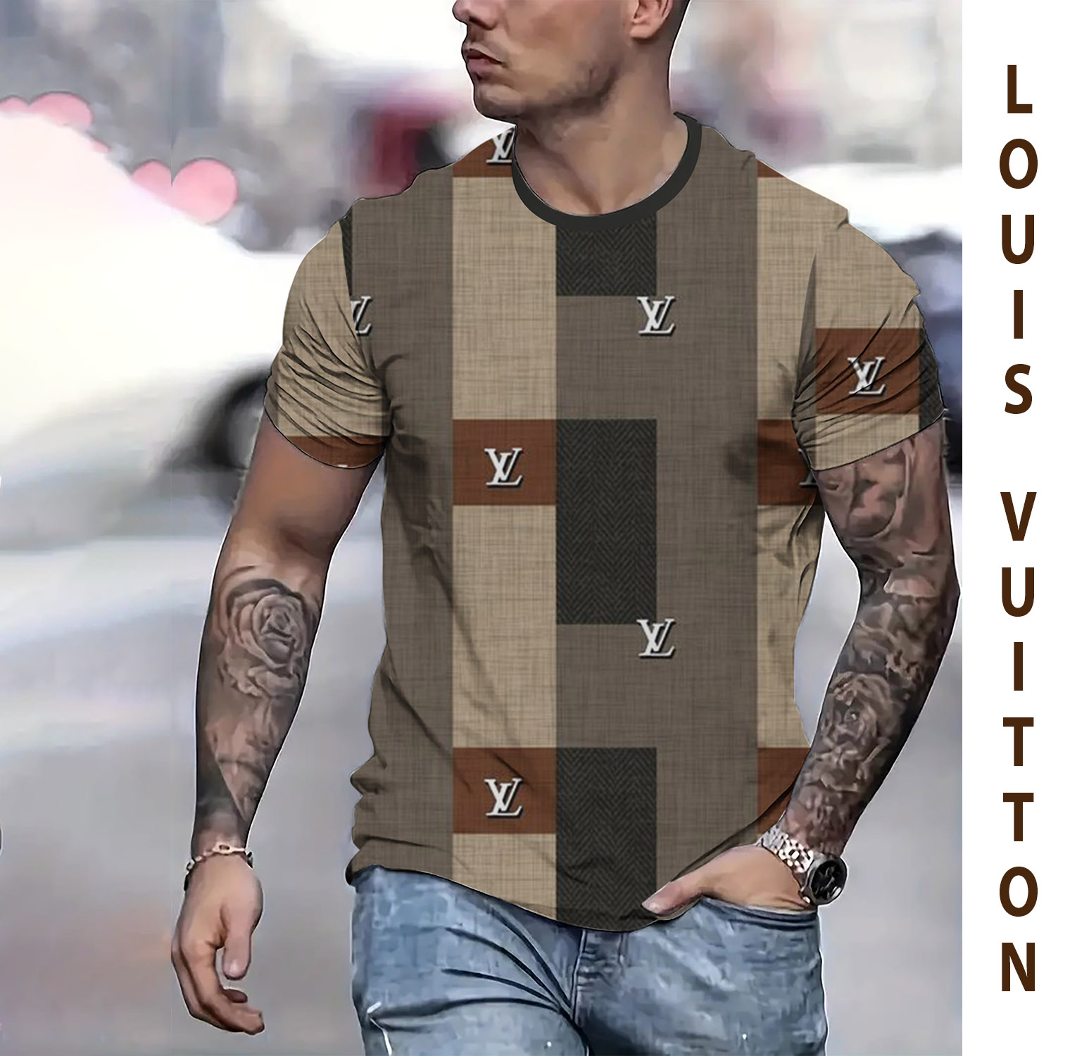 L  Luxury Brand Premium T-Shirt Outfit For Men -Max011304