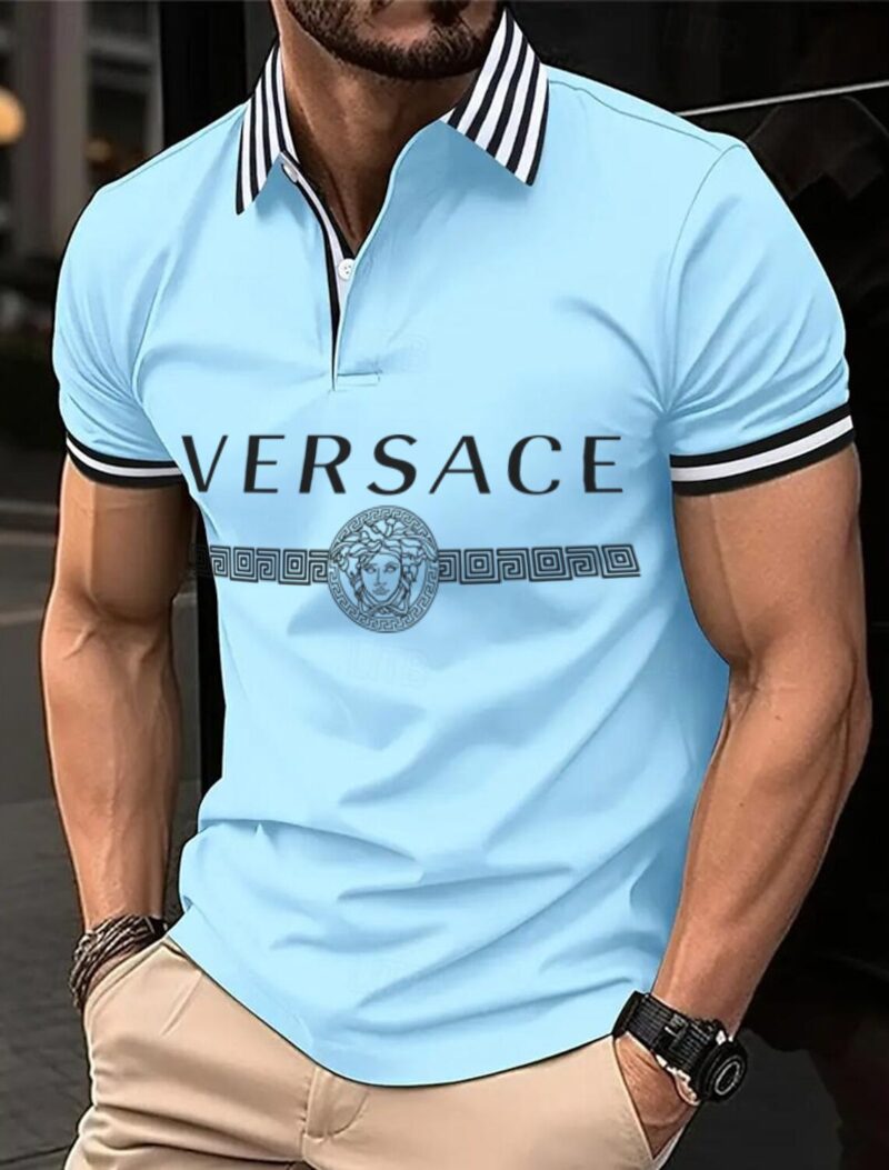 Limited Edition V**sace Polo Shirt For Men –  Max2407091555