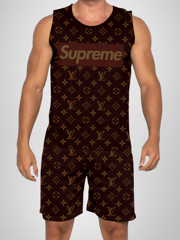New 2025 – L Luxury Brand Premium Tanktop & Shorts Outfit For Men -Max012575