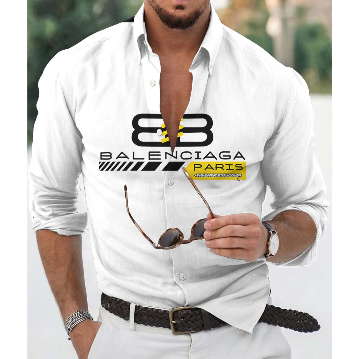 Men’s Long Sleeves Button Down Shirts -TDA002059