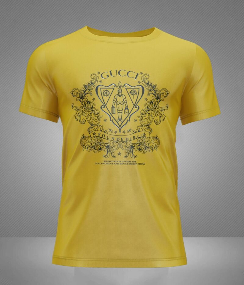 Unisex-(Black&White&Yellow) New 2024-  G  Luxury  Brand Premium T-Shirt Outfit For Men Women – B9G-TX-Max05523 - Image 4