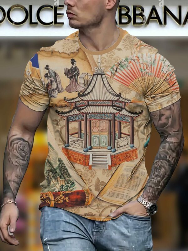 New 2025 – D Luxury Brand Premium T-Shirt Outfit For Men – Max012447
