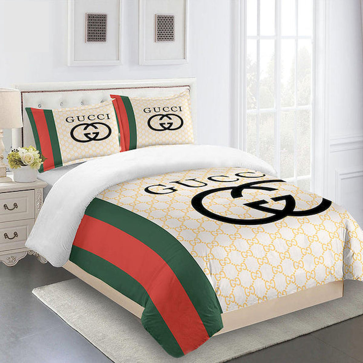 G  Premium Fashion Limited Luxury Brand Bedding Set Home Decor – Min00349