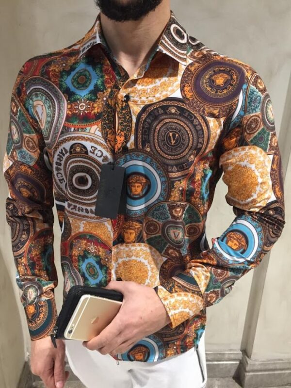 V -Luxury Long Sleeve Shirt CCY Max-Max07242