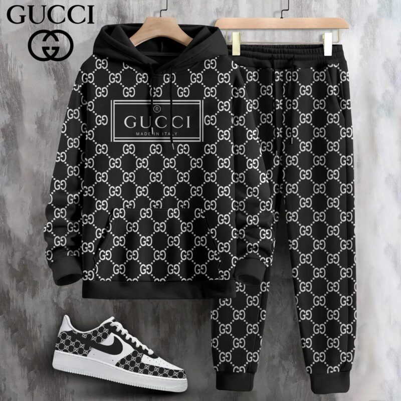 New 2025,G  G Limited Edition Set Hoodie & Pants Match AF1 Sneaker – Max2408253600