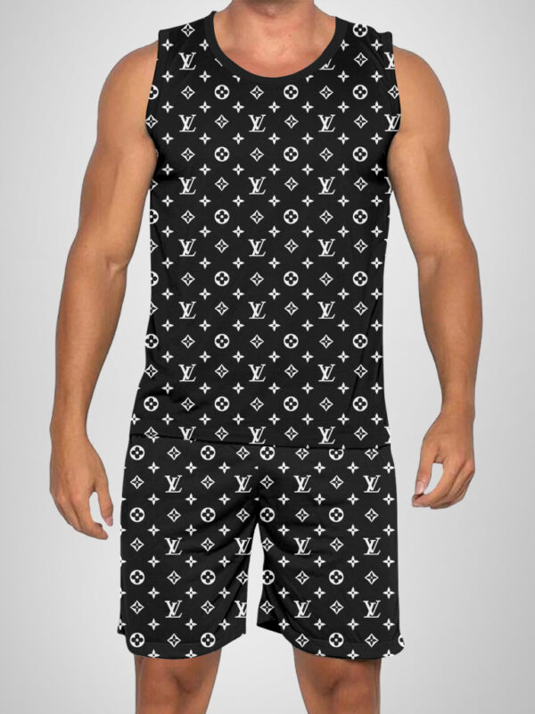 New 2025 – L Luxury Brand Premium Tanktop & Shorts Outfit For Men -Max012566