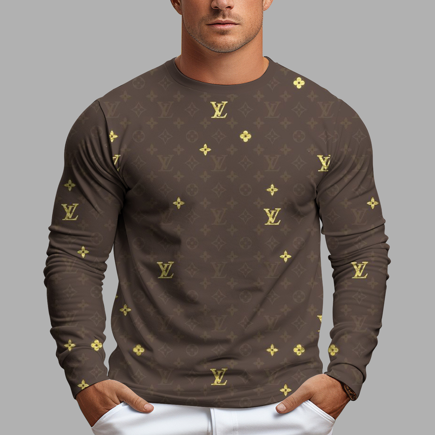 New 2025- Long Sleeves Shirt  for men women luxury brand clothing clothes outfit -TDA2411266583