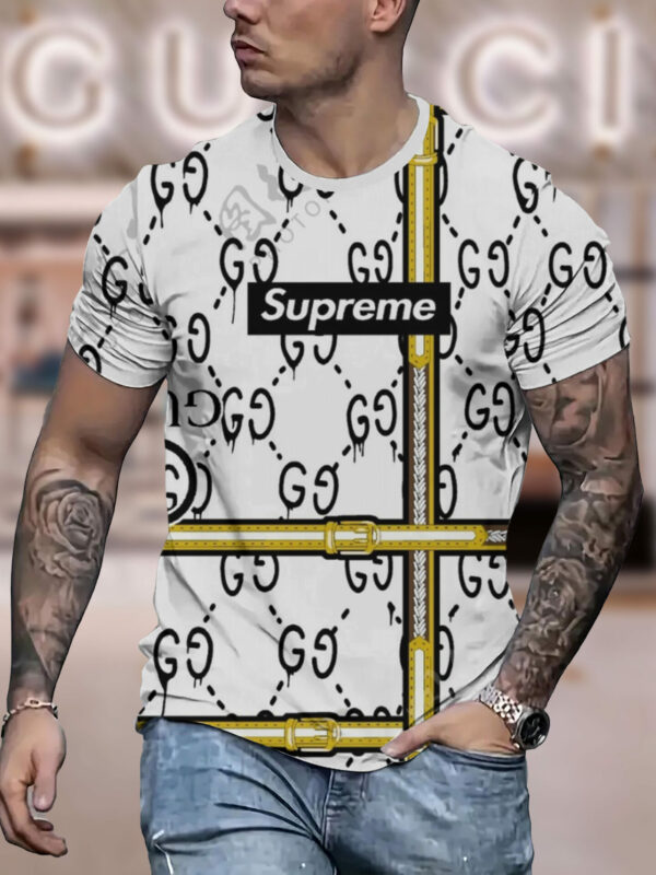 New 2025-  G  Luxury  Brand Premium T-Shirt Outfit For Men Women – Max011607