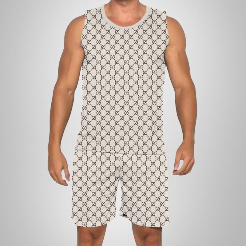 New 2025 -G Luxury Brand Premium Tanktop & Shorts Outfit For Men -Max012617