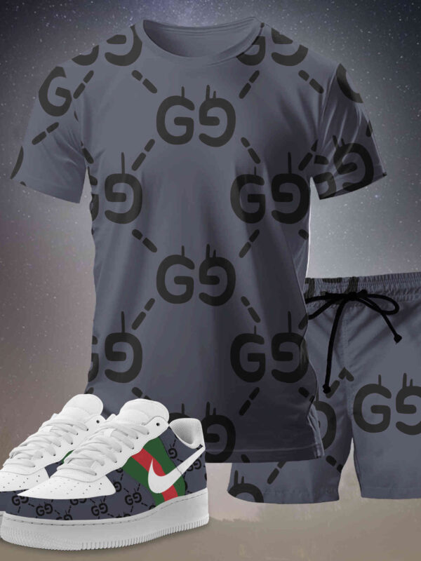 New 2025 – Set G Tracksuit  Air Force 1 & T-shirt & Shorts – chic210415