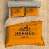 Hermes Limited Luxury Brand Bedding Set Home Decor – Max010074