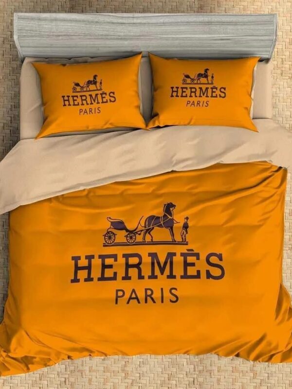 Hermes Limited Luxury Brand Bedding Set Home Decor – Max010074