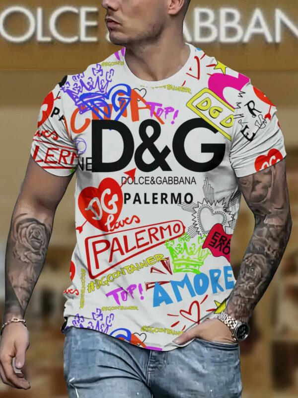 New 2025 – D Luxury Brand Premium T-Shirt Outfit For Men – Max012467