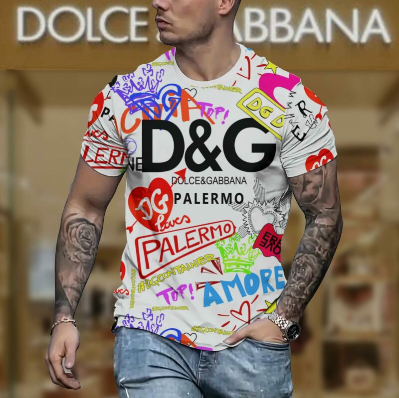 New 2025 – D Luxury Brand Premium T-Shirt Outfit For Men – Max012467