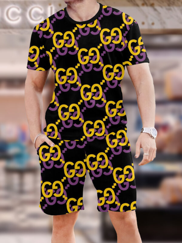 2025 – Set G Tracksuit T-shirt & Shorts –   – Max012056