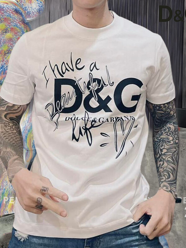 New 2025 – D Luxury Brand Premium T-Shirt Outfit For Men -Max012539