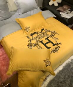 Hermes Limited Luxury Brand Bedding Set Home Decor – Max010080